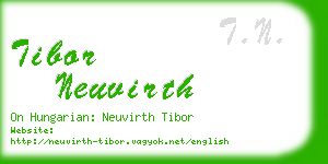 tibor neuvirth business card